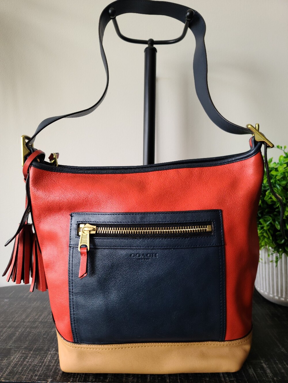Coach Legacy Colorblock Leather Shoulder Bag # 19995